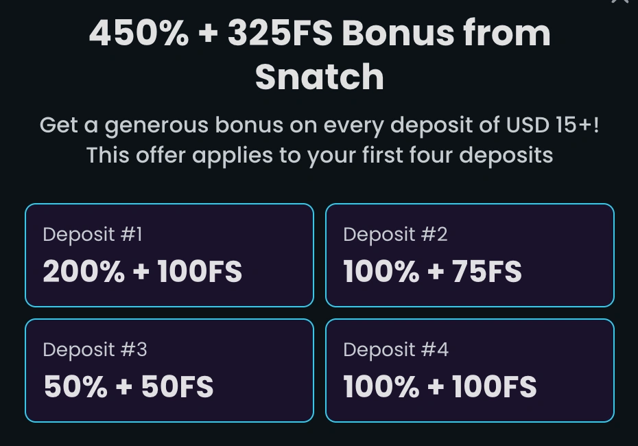 snatch pakiet powitalny