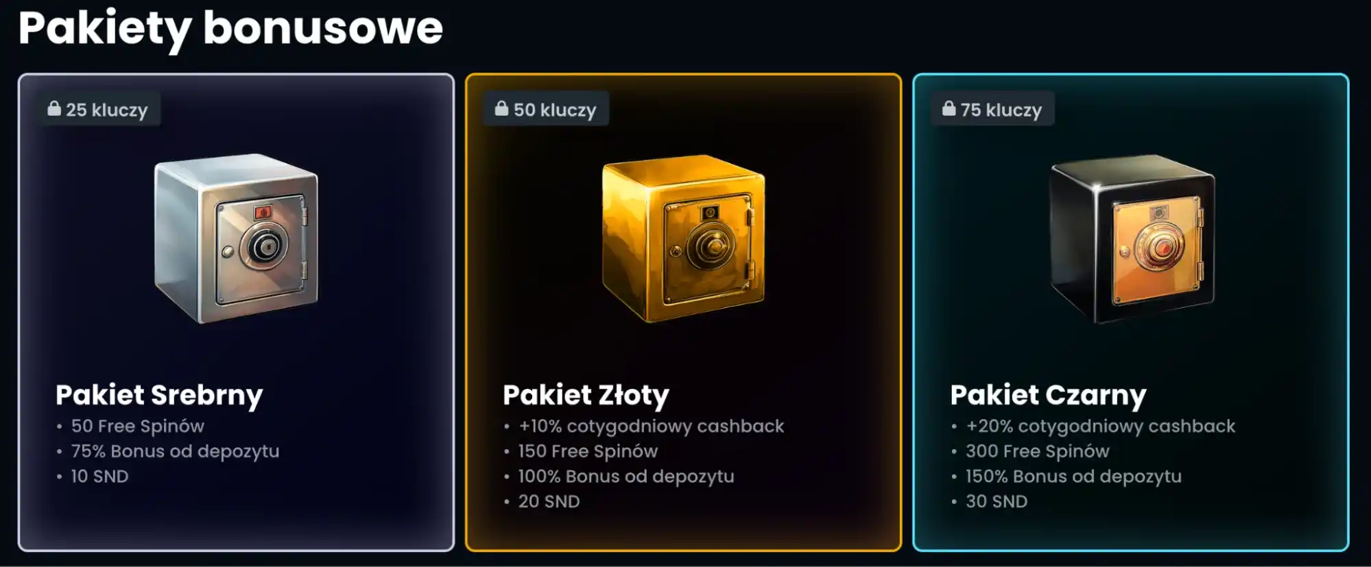 snatch pakiety bonusowe