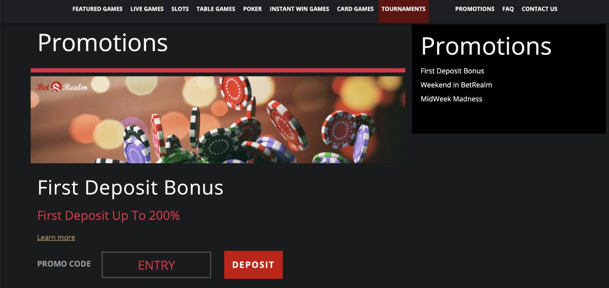betrealm casino bonus