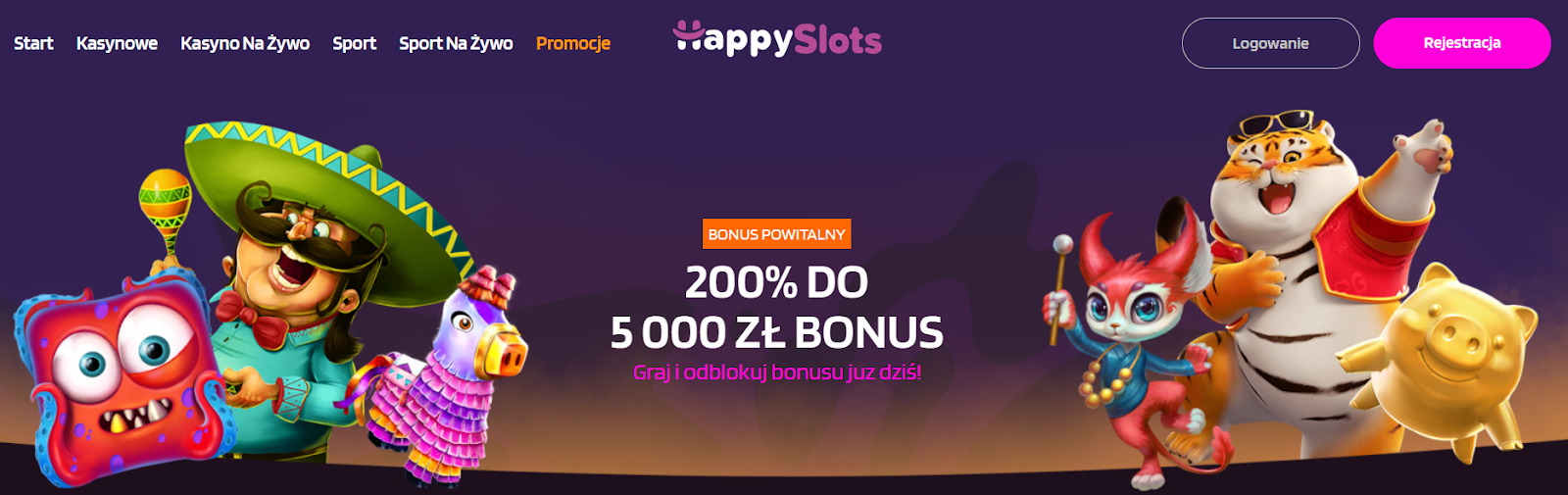 happyslots bonus powitalny