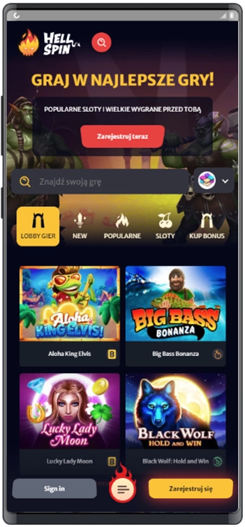 Hellspin kasyno aplikacja mobilna