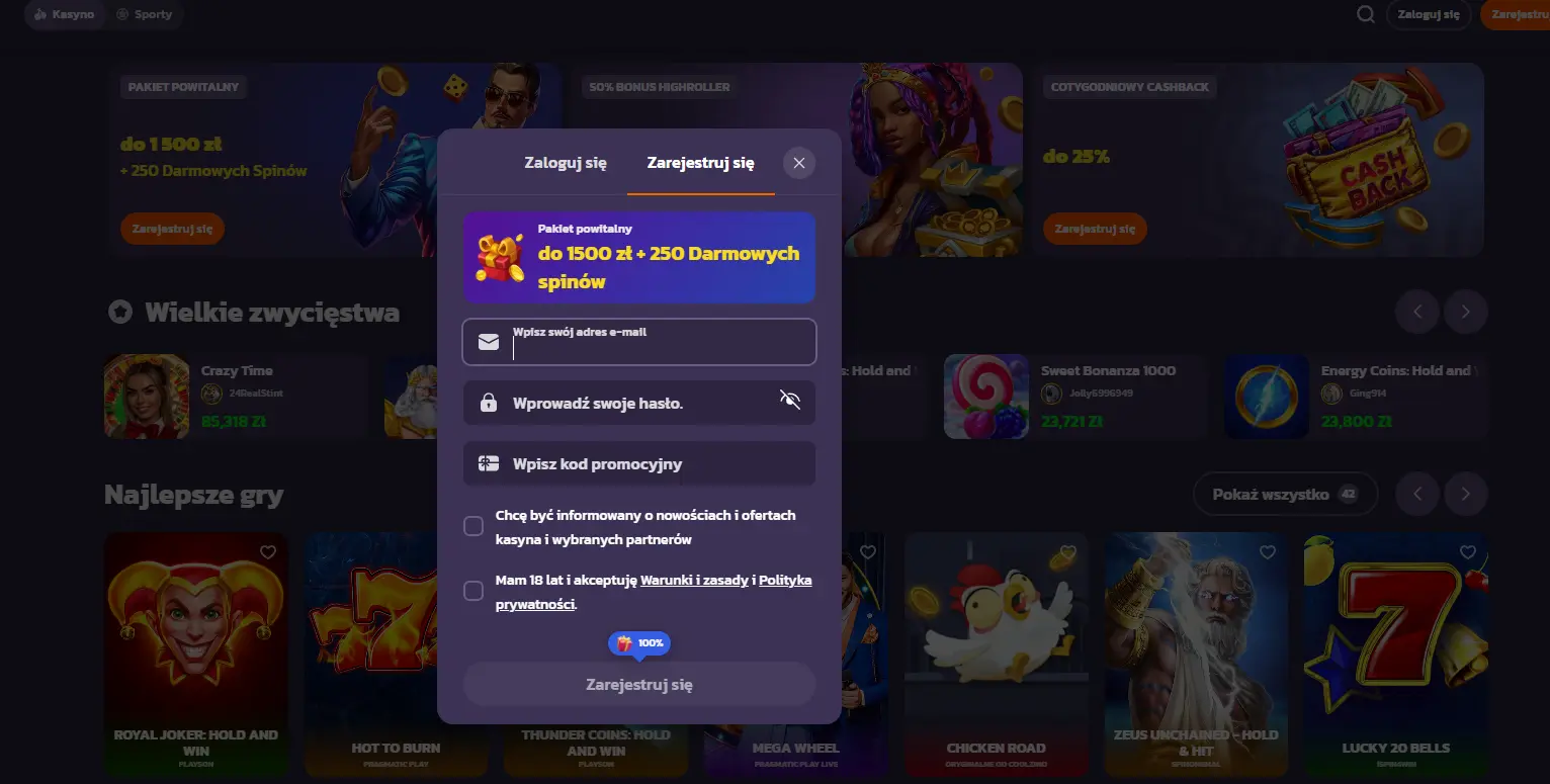 coolzino casino rejestracja