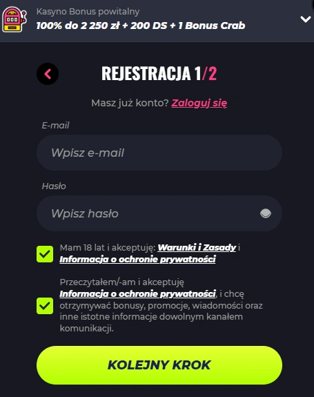 lunubet rejestracja