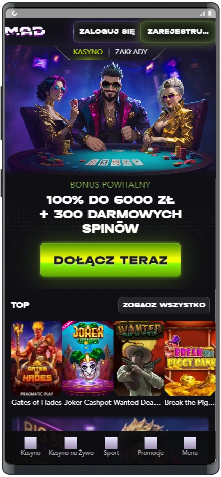 mad wersja mobilna