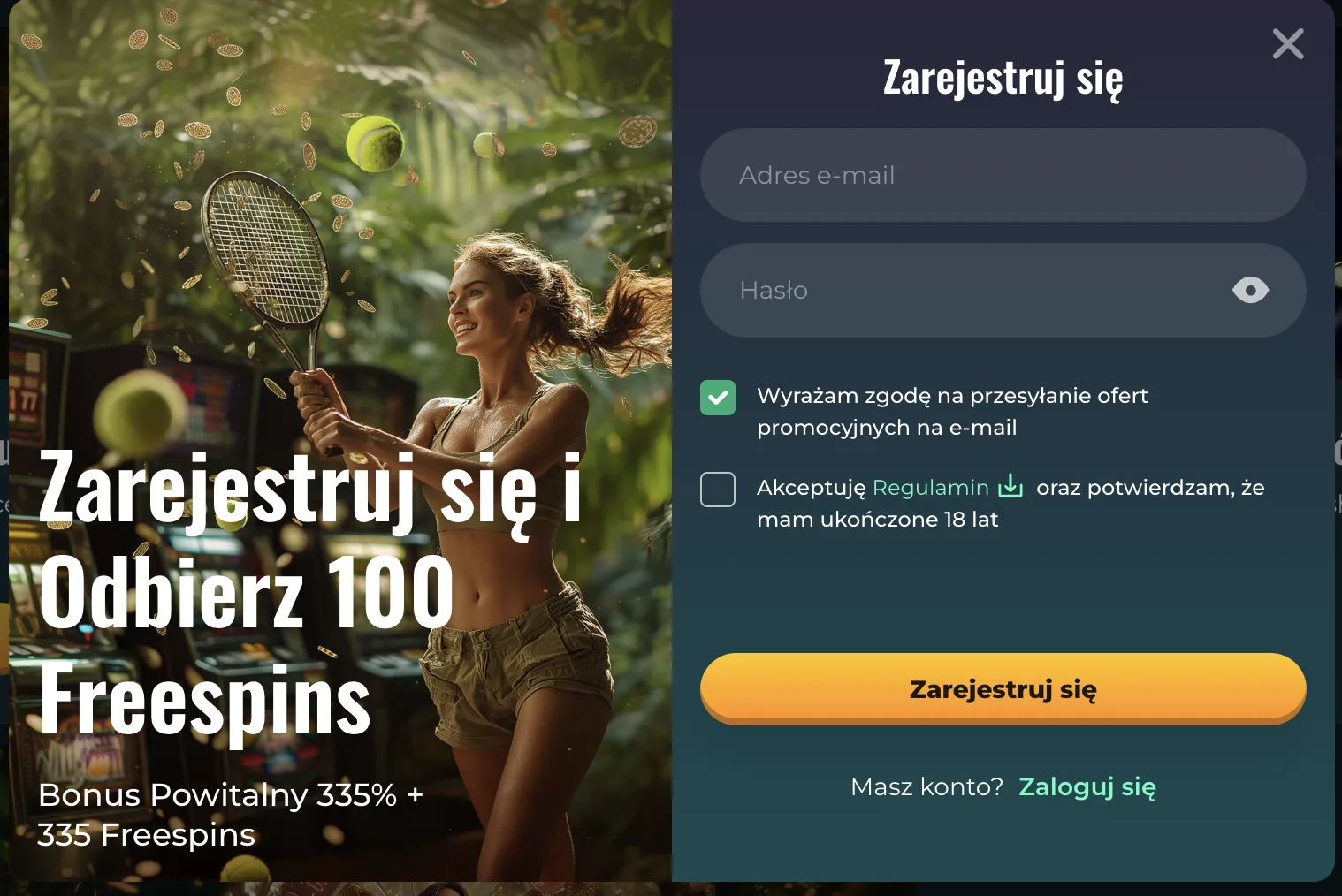 rokubet casino rejestracja